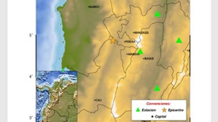 Sismo de mediana intensidad sacude el Eje Cafetero