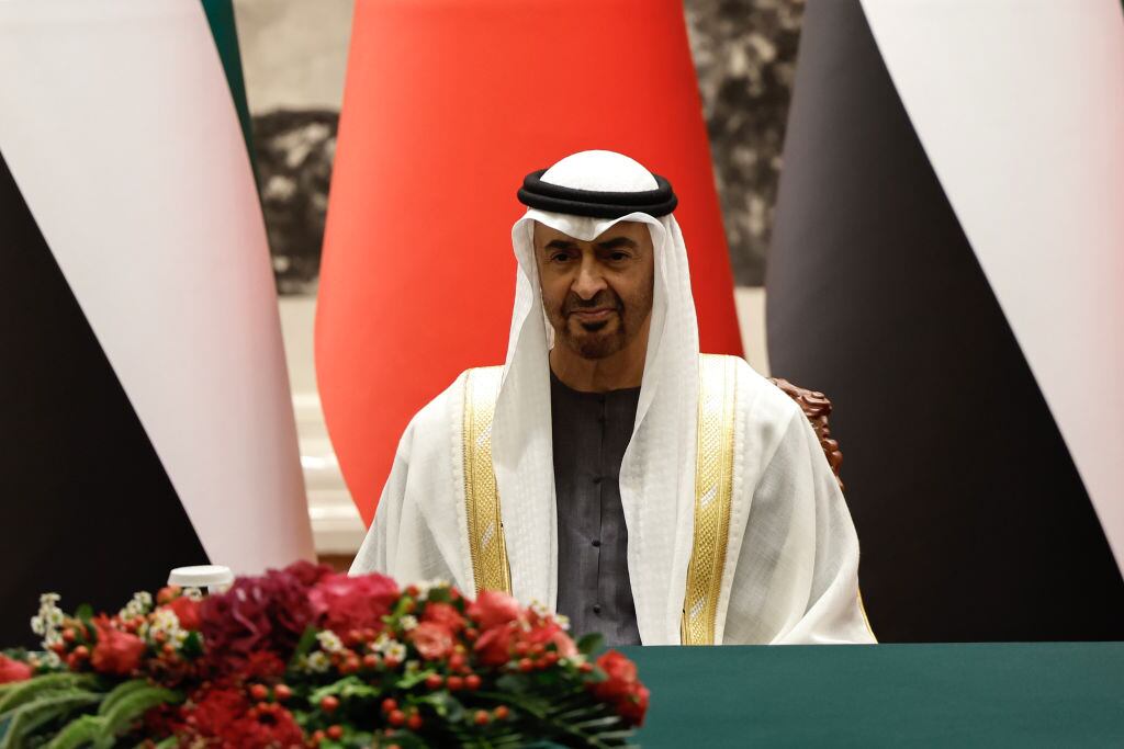 El presidente de Emiratos Árabes Unidos (EAU), Mohamed bin Zayed. Foto: Tingshu Wang - Pool/Getty Images