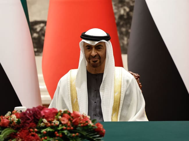 El presidente de Emiratos Árabes Unidos (EAU), Mohamed bin Zayed. Foto: Tingshu Wang - Pool/Getty Images
