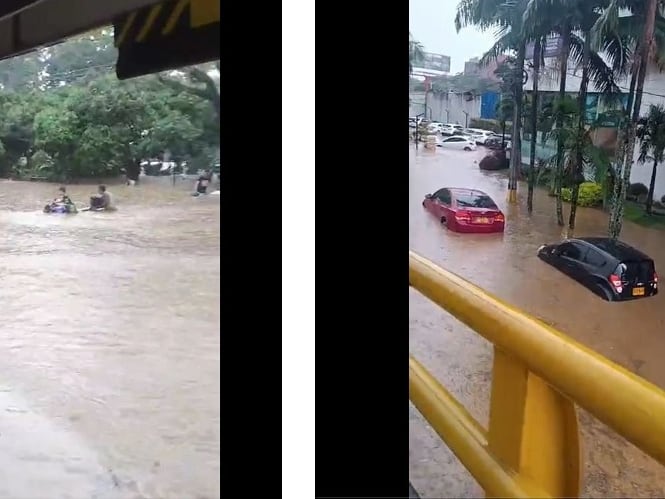 Inundaciones El Poblado - fotos cortesía