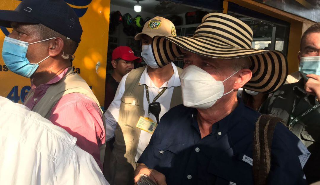 Visita de Álvaro Uribe a Santa Marta