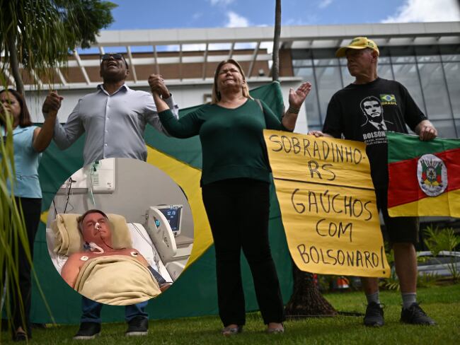 Bolsonaro, expresidente de Brasil, se mantiene “estable” tras la operación del intestino.
