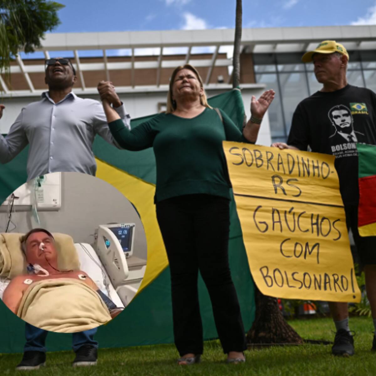 Bolsonaro, expresidente de Brasil, se mantiene “estable” tras operación del intestino