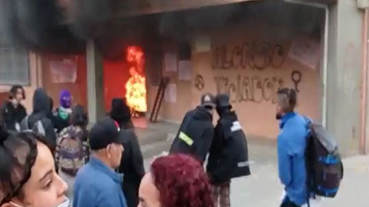 En desmanes terminó manifestación en un colegio distrital de Bosa