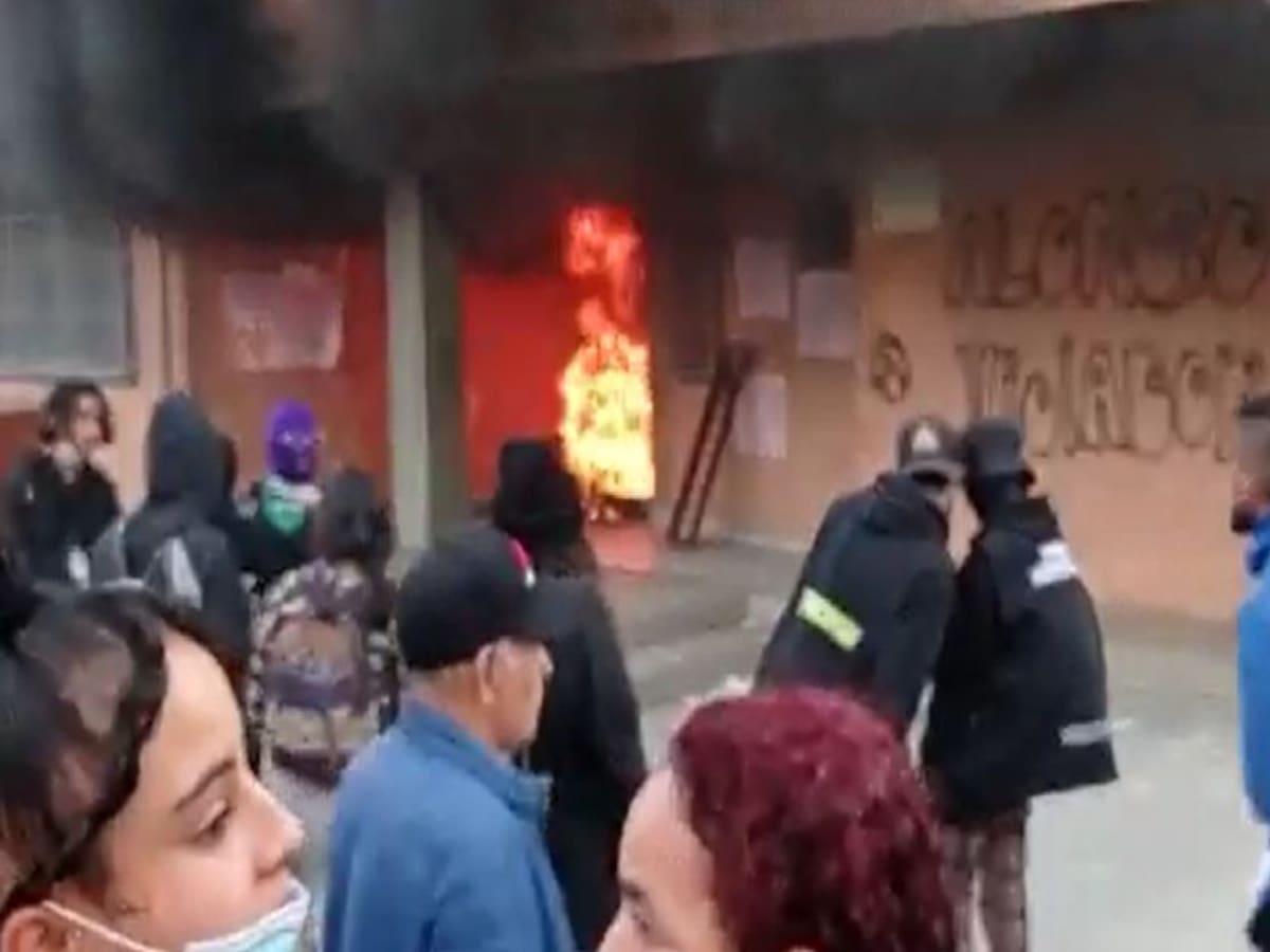 En desmanes terminó manifestación en un colegio distrital de Bosa