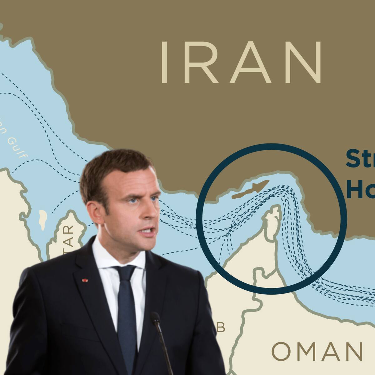 Macron: Francia no participará en operaciones para abrir estrecho de Ormuz