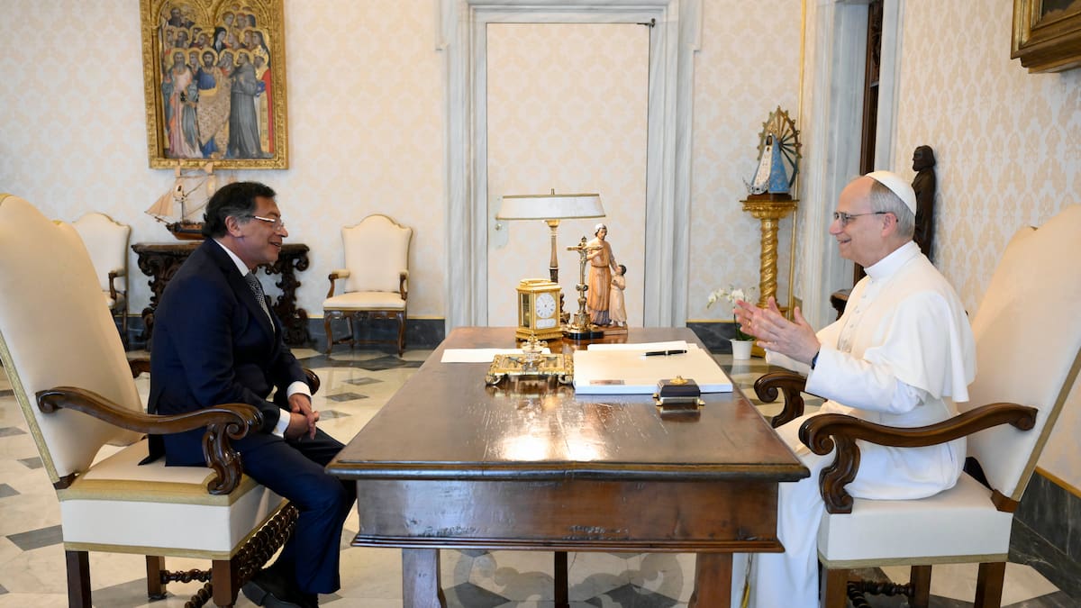 Papa León XIV recibió en audiencia privada al Presidente Gustavo Petro en el Vaticano