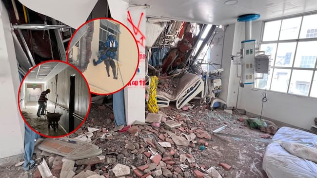 A una semana del terremoto, continúa la búsqueda de cinco personas en el HUV