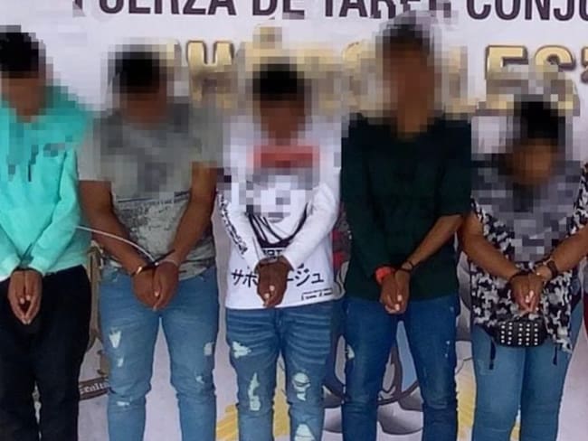Presuntos integrantes de la estructura 'Urías Rondón'