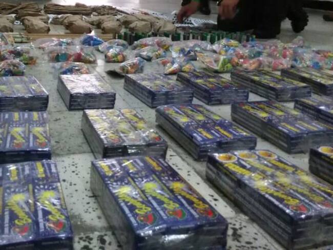 Policía Metropolitana incauta pólvora en Manizales