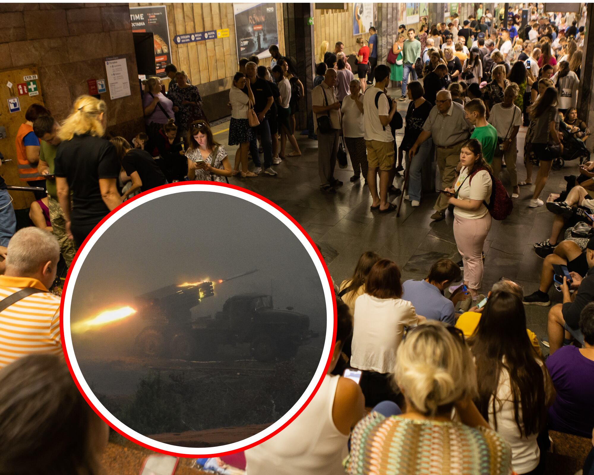Ciudadanos ucranianos escondidos en el metro de Kiev en medio de nuevos bombardeos y ataques de Rusia.
(Foto: Getty / Caracol Radio)