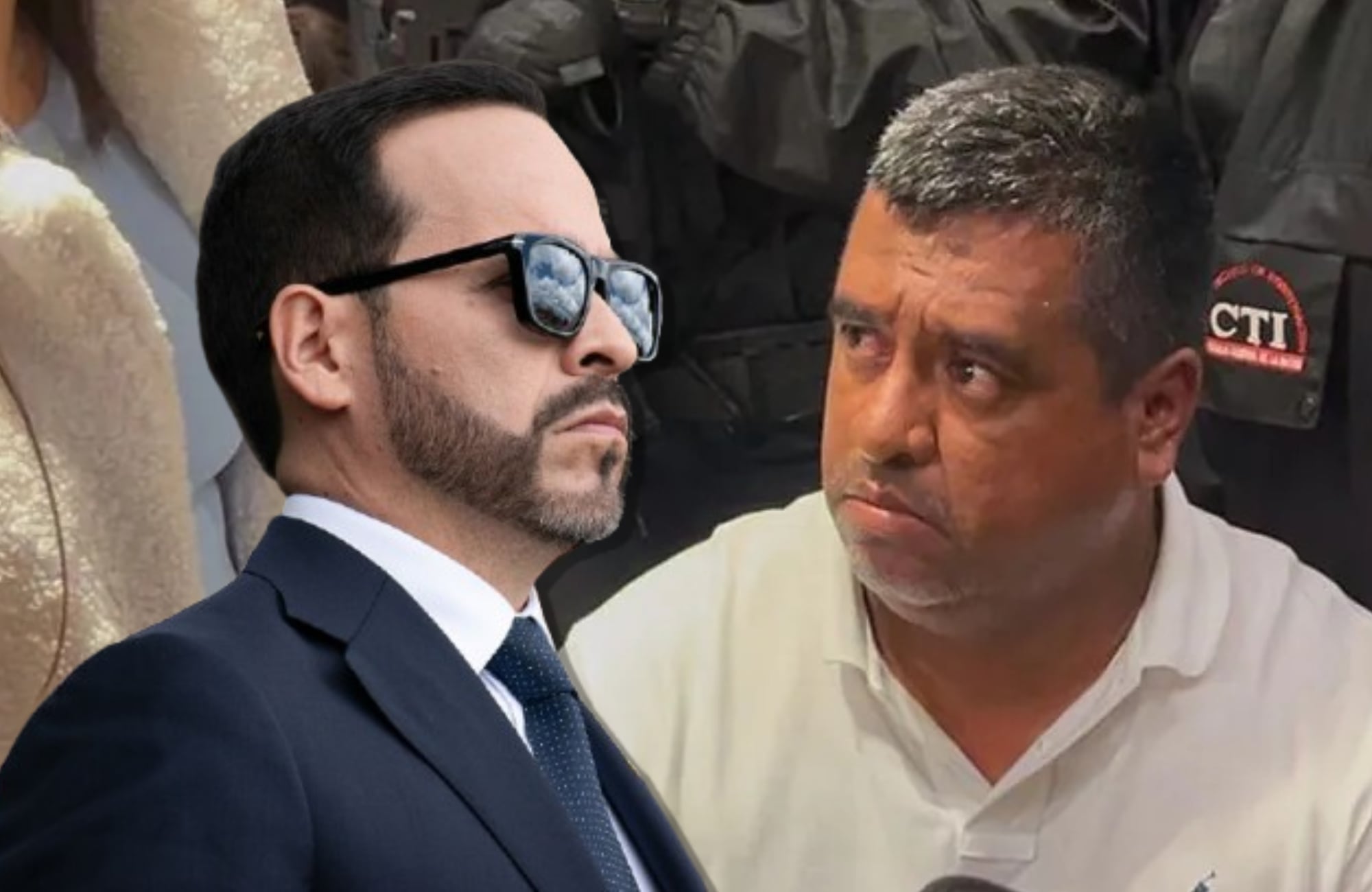 Abelardo de la Espriella y Geovany Andrés Rojas, alias ‘Araña’. Fotos: (Photo by: Luisa Borja Luna/Long Visual Press/Universal Images Group via Getty Images) / Suministrada
