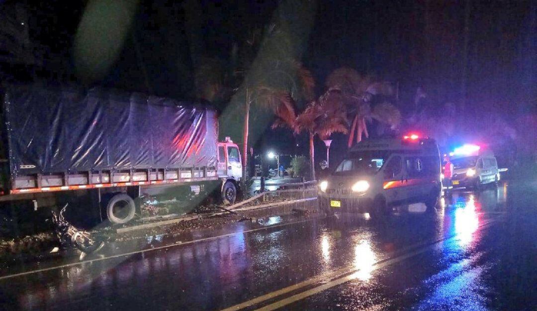 Foto: Tomada del Twitter del Cuerpo de Bomberos de Chinchiná, Caldas.