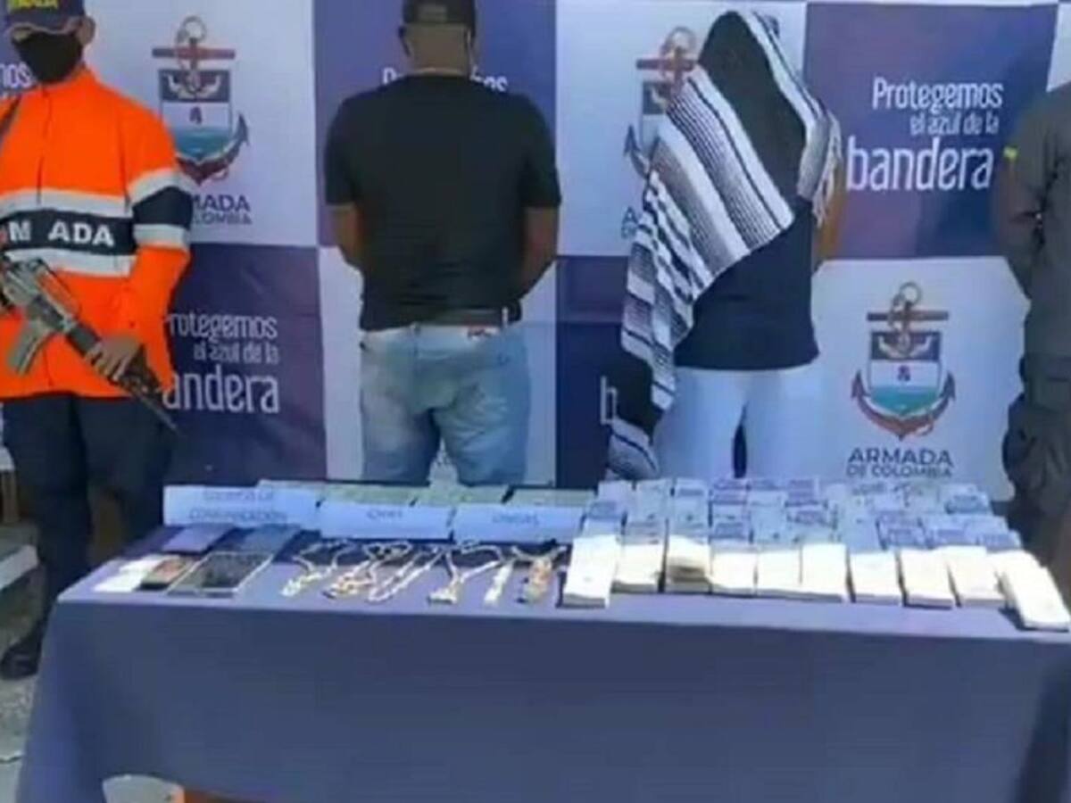 A la cárcel dos hombres a quienes se les incautó efectivo y joyas en Urabá