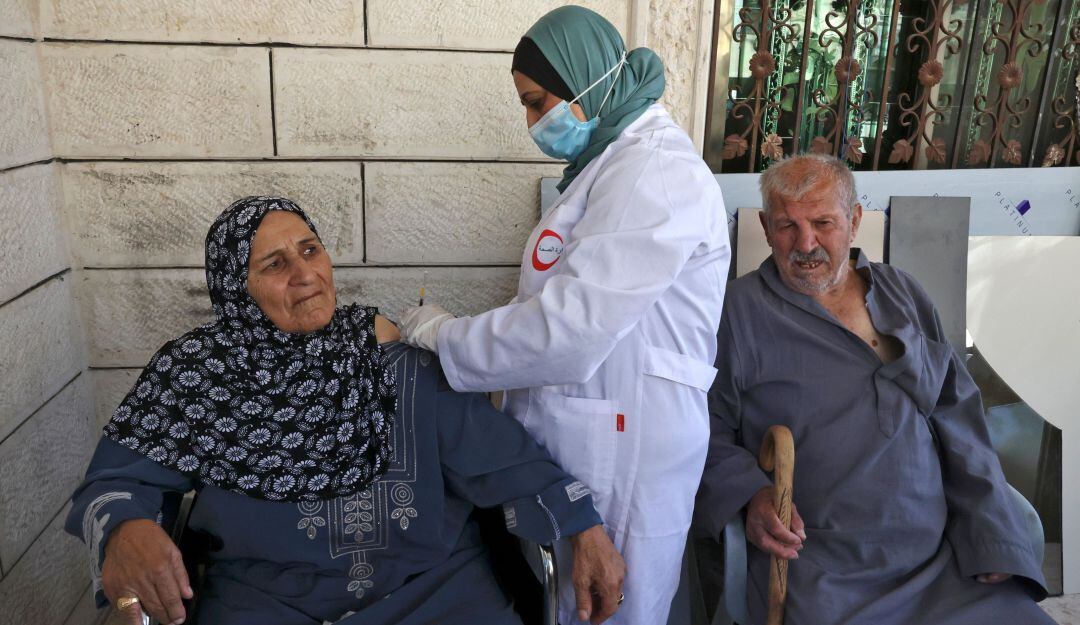 Vacunación en Palestina