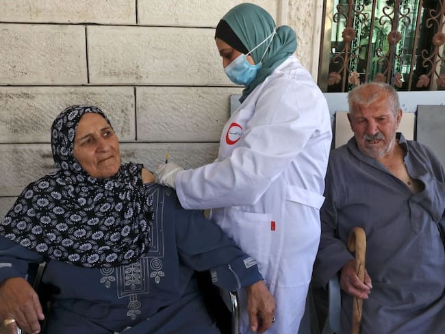 Vacunación en Palestina