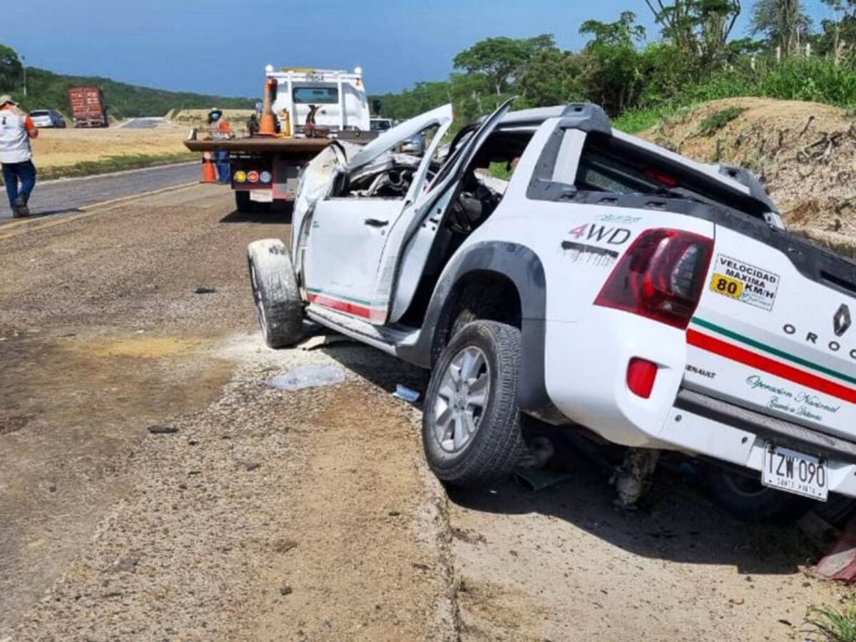 Identificadas víctimas de accidente de tránsito en vía Zambrano - El Carmen