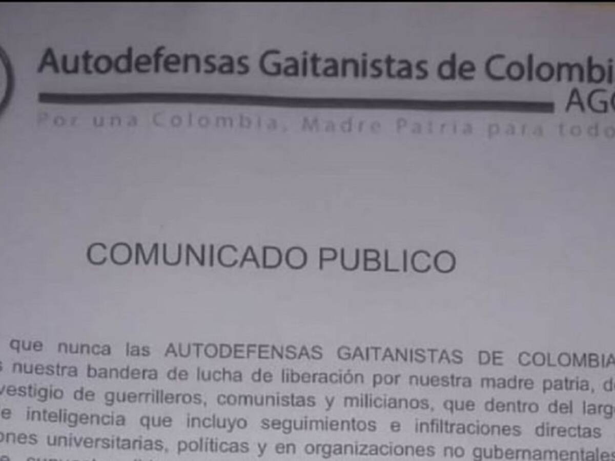 Investigan presuntas amenazas de las AUC a líderes en el Magdalena Medio