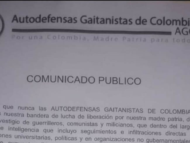 Investigan presuntas amenazas de las AUC a líderes en el Magdalena Medio