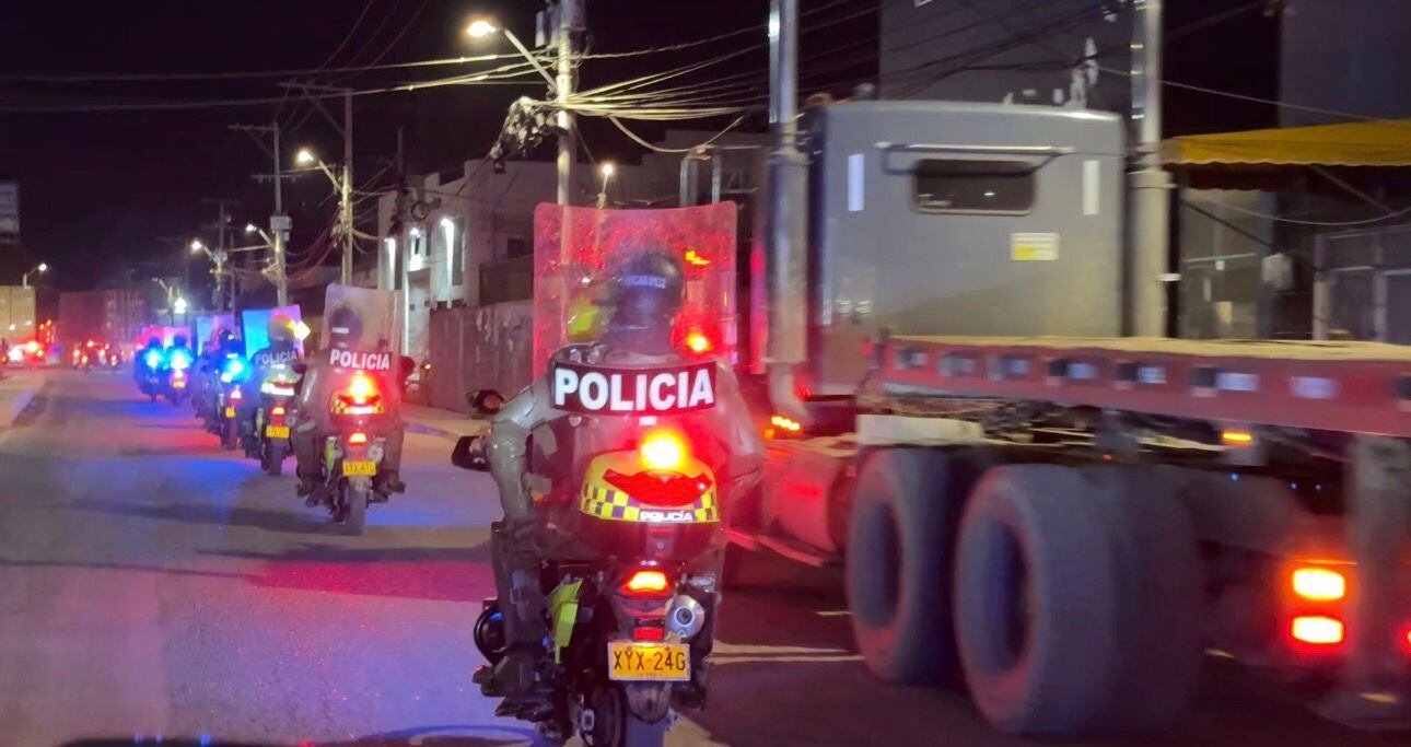 Con caravanas de seguridad se atacaron delitos de impacto en Cartagena