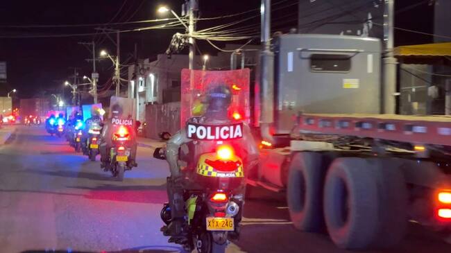 Con caravanas de seguridad se atacaron delitos de impacto en Cartagena