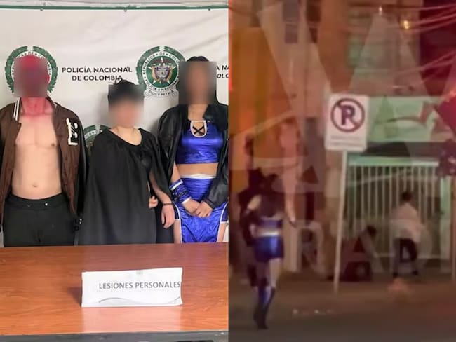 Agresores de Jaime Esteban Moreno. Fotos: Policía / Captura de video W Radio