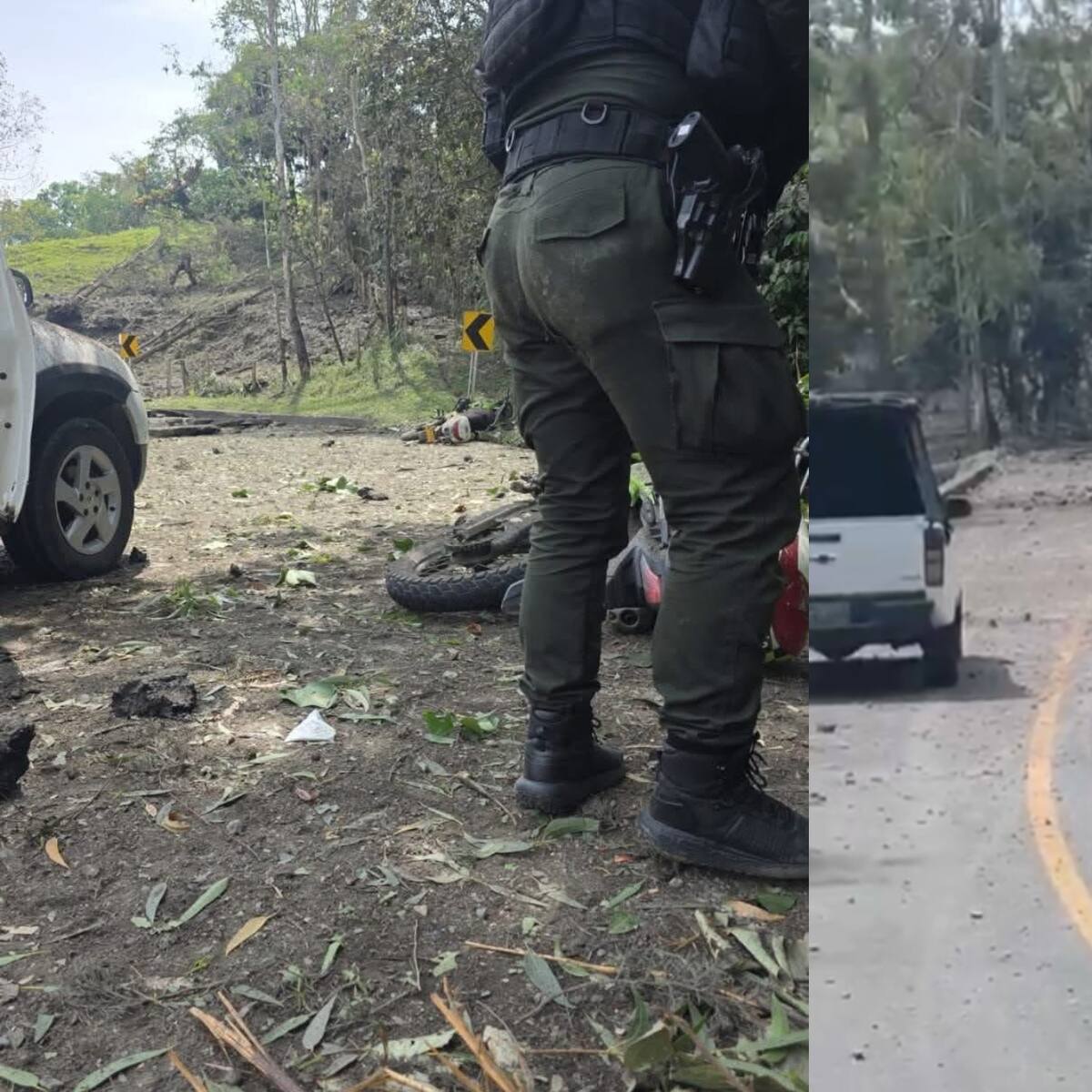 Policía rechazó atentado que dejó un uniformado muerto y 10 civiles lesionados en Timbío, Cauca