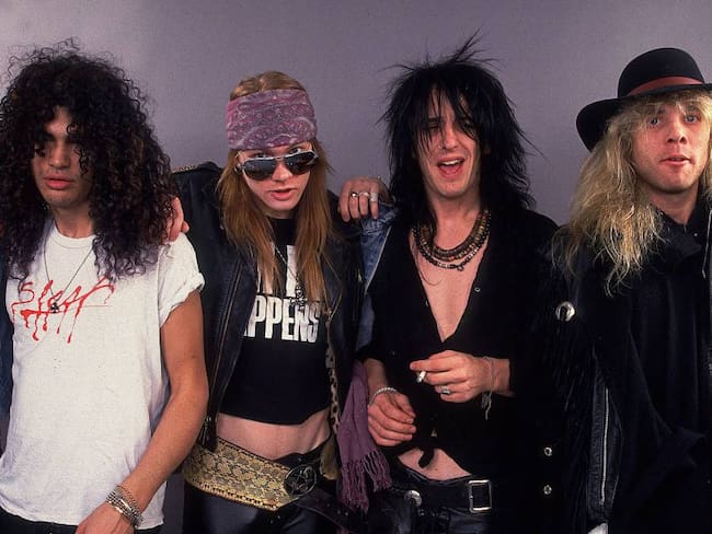 Foto de archivo de la banda Guns and Roses, tomada en diciembre de 1987