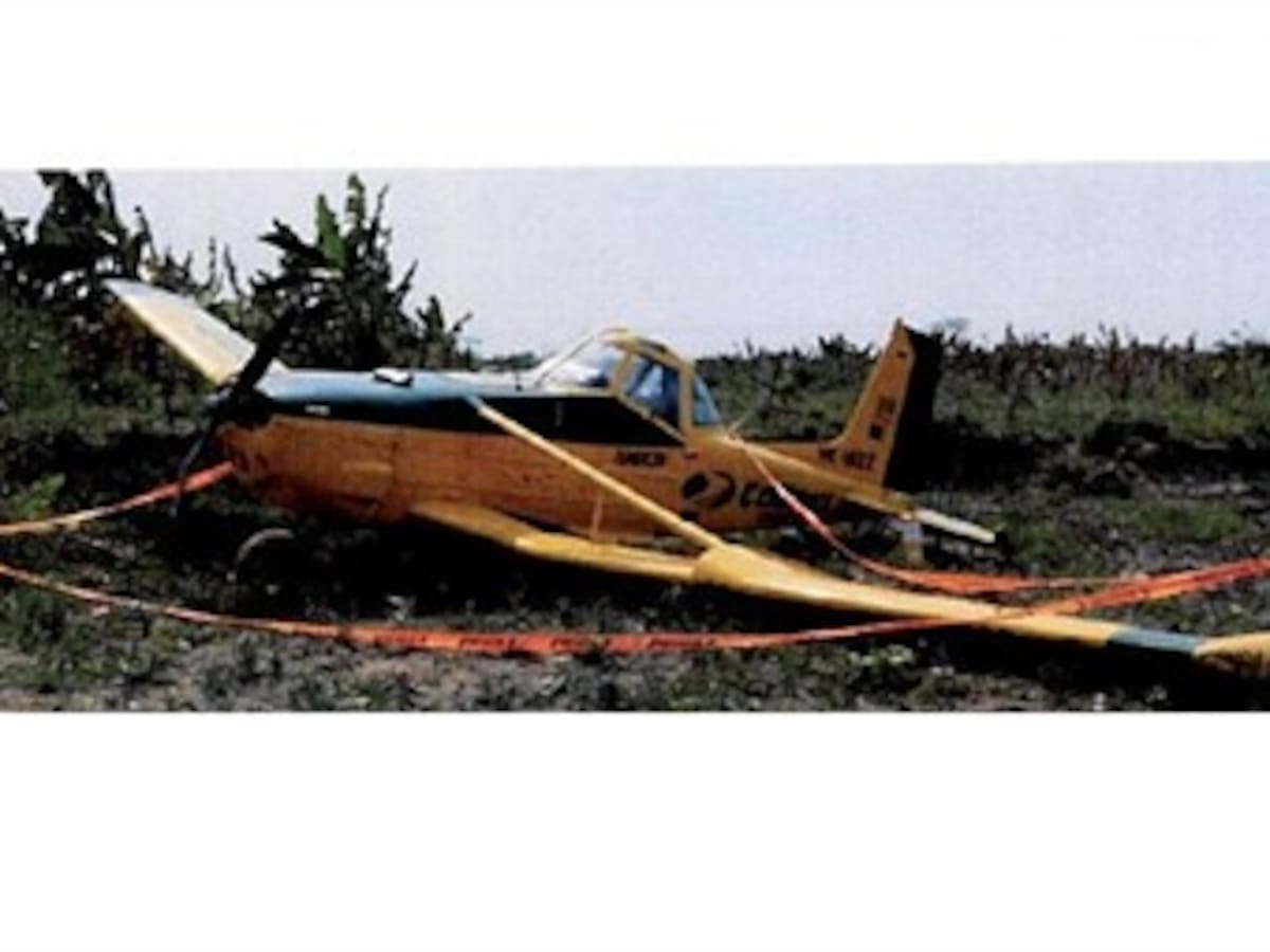 Muere el piloto de un avión de fumigación que se estrelló cerca de Santa Marta
