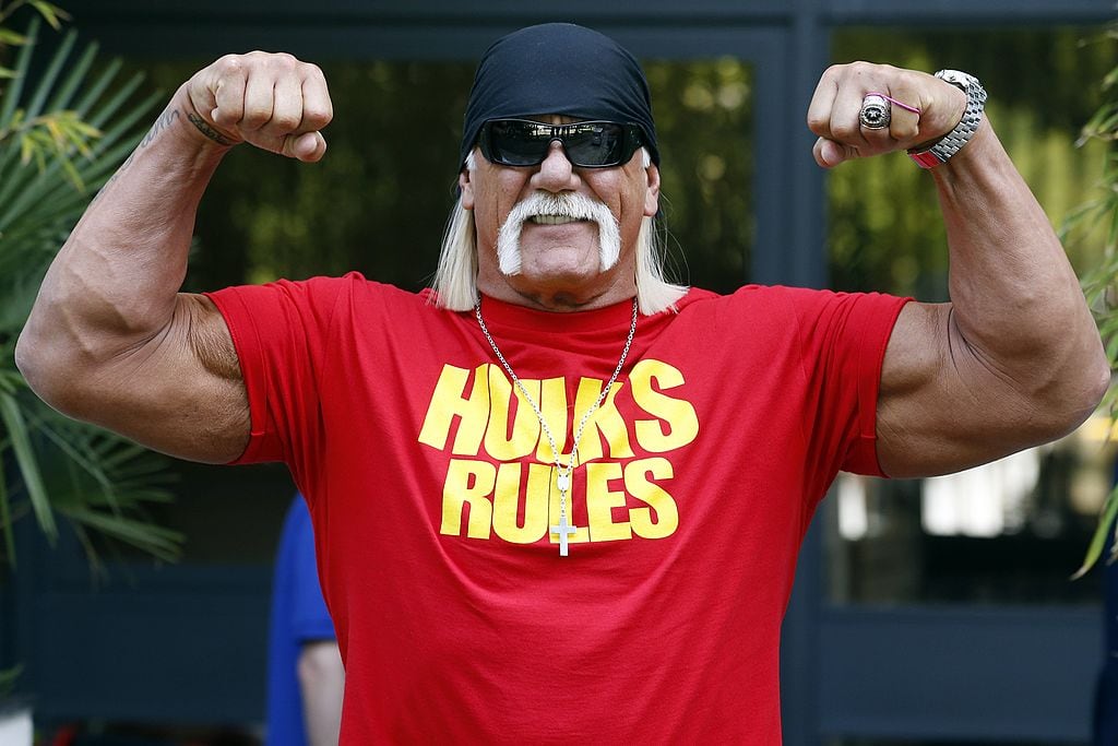 LONDON, UNITED KINGDOM - MAY 19:  Hulk Hogan sighted at the ITV Studios in London, England. (Photo by Alex Huckle/GC Images)
