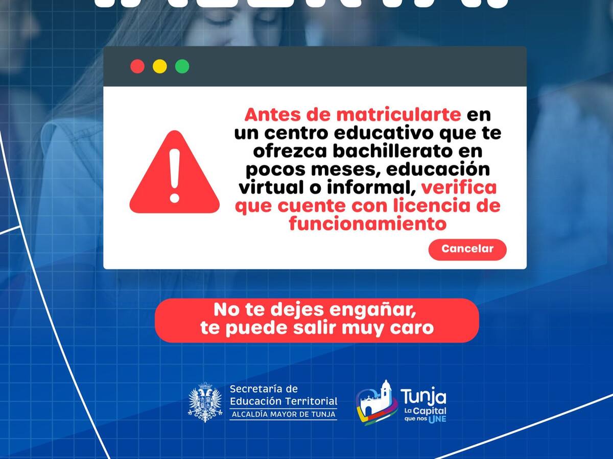 Alerta en Tunja por instituciones de Educación Superior sin licencia de funcionamiento