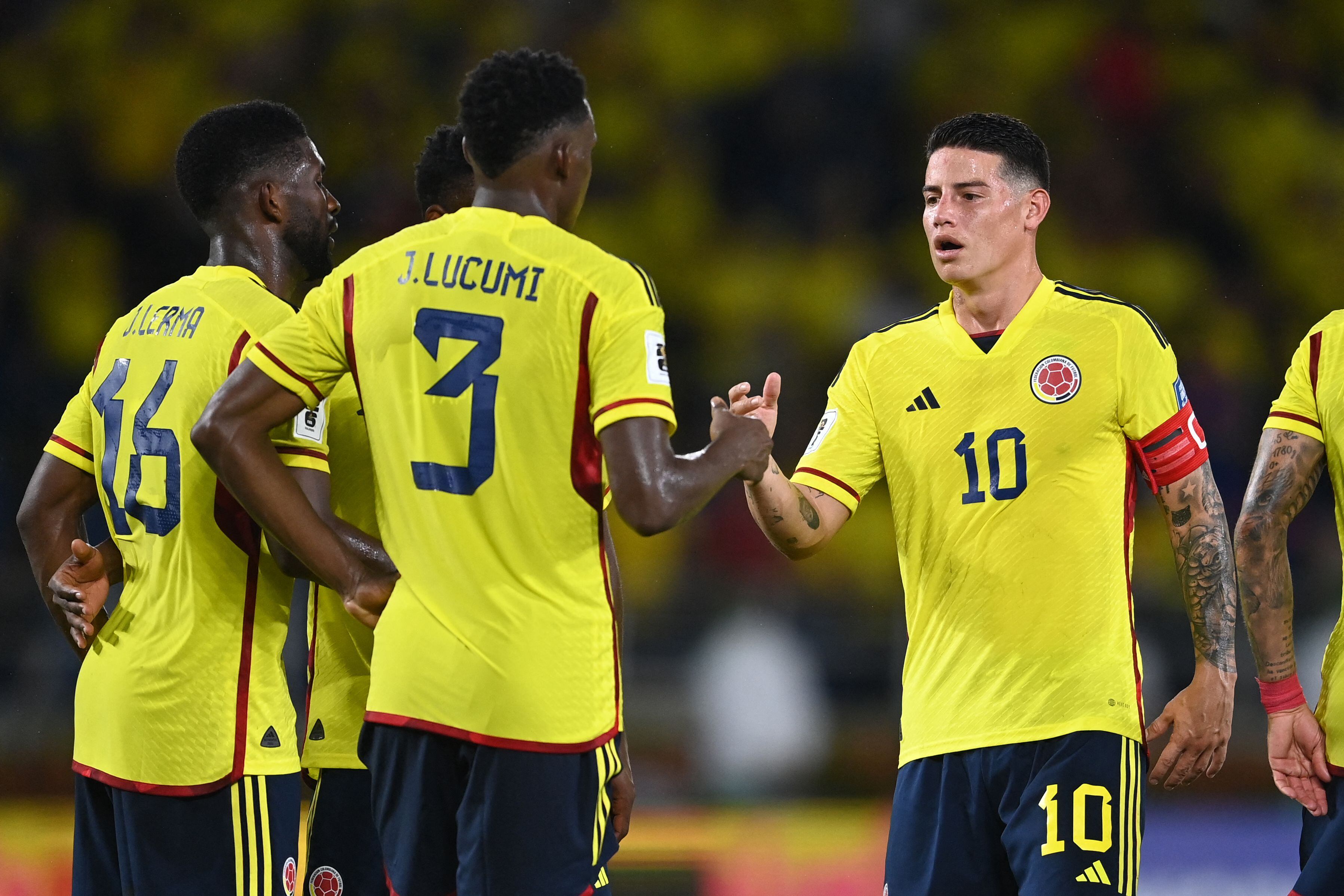 La Selección Colombia suma 4 puntos en las Eliminatorias. (Photo by JUAN BARRETO/AFP via Getty Images)