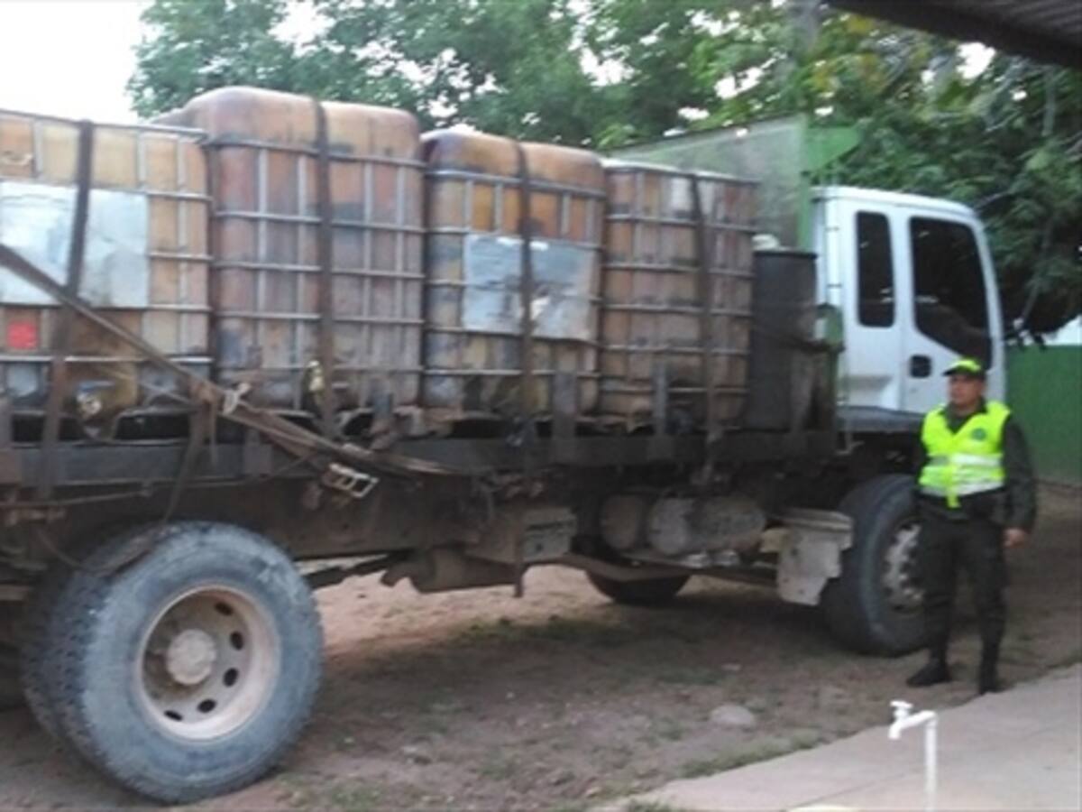 Por contrabando de combustible nueve capturados en Aguachica, Cesar