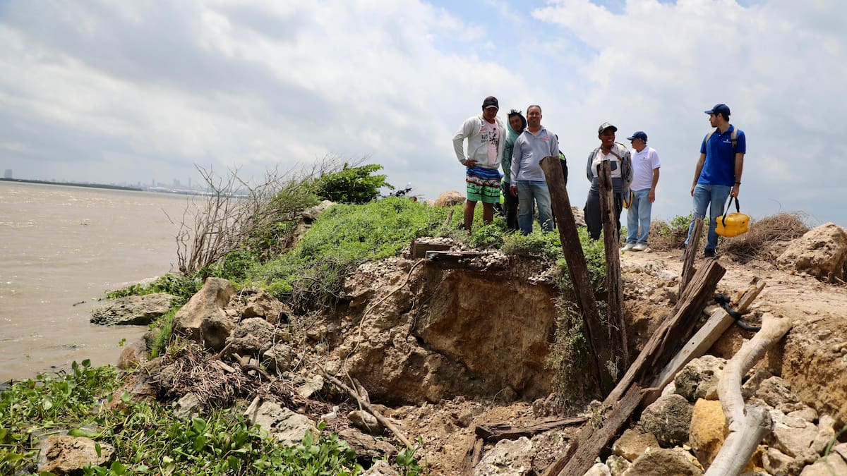 Avanza plan para recuperar el tajamar occidental en Barranquilla: alcalde Char inspeccionó el sitio