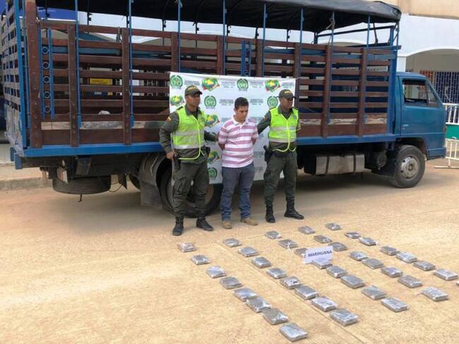 Transportaban 20 kilos de marihuana por carreteras de Bolívar