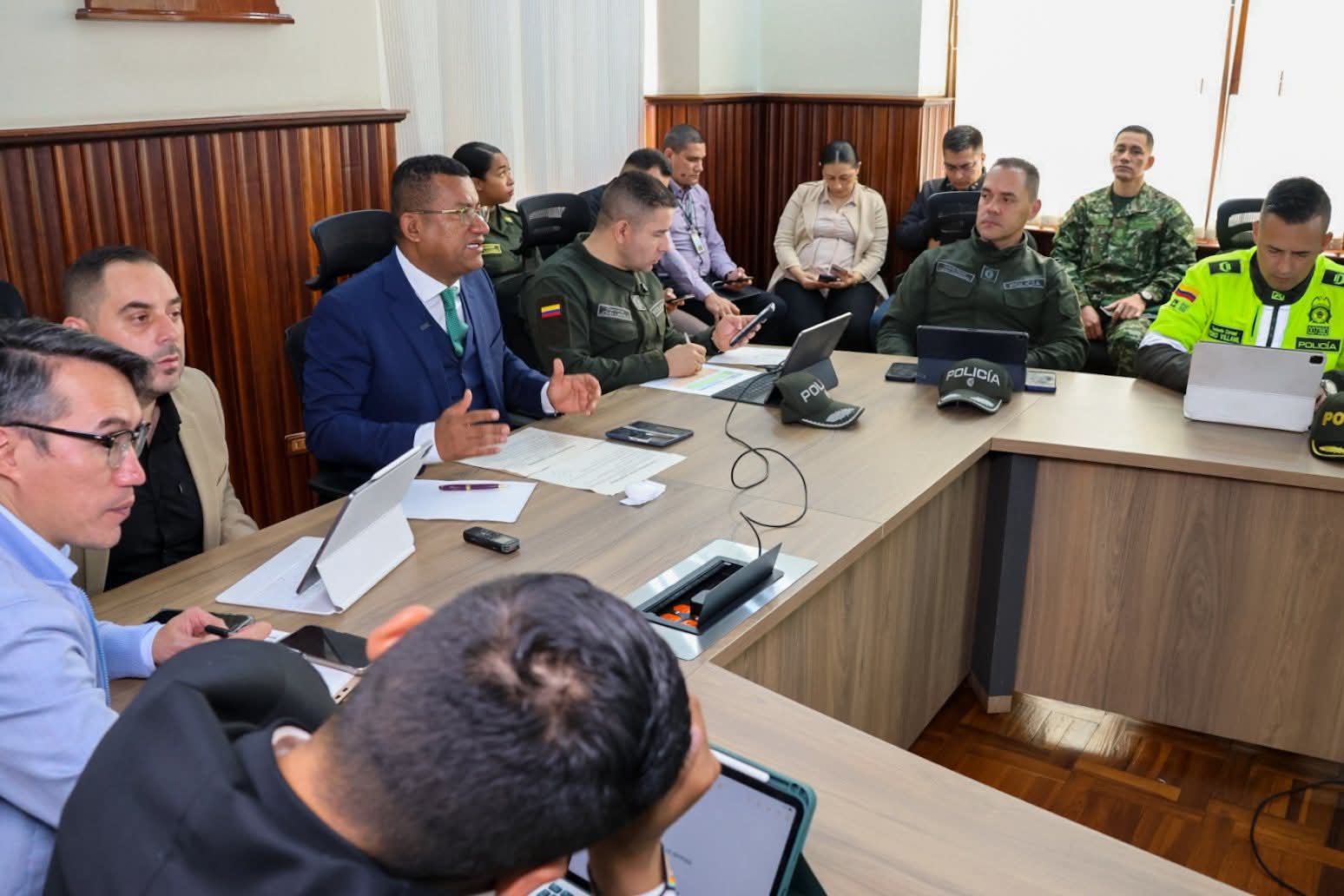 Consejo de seguridad en Pasto. Foto: Gobernación de Nariño
