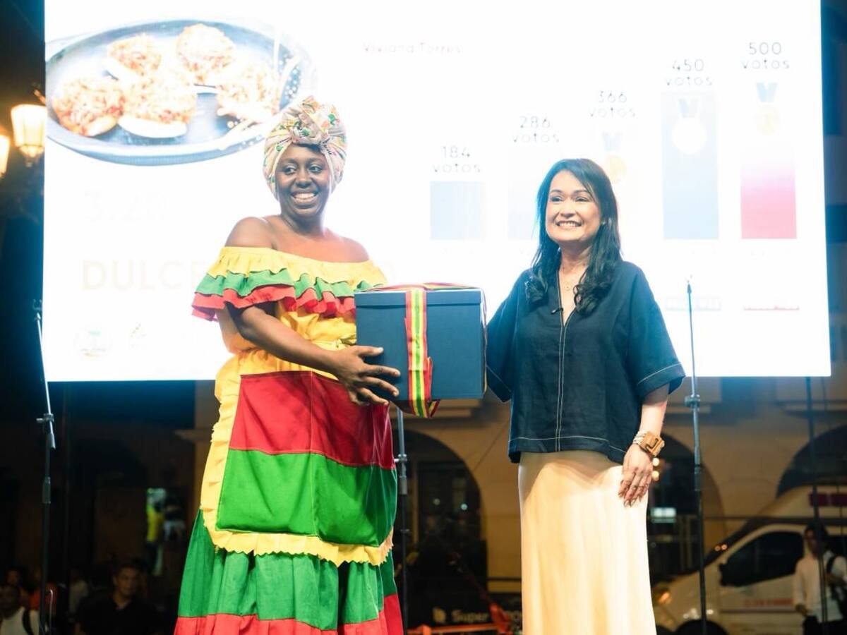 Viviana Torres conquistó el paladar del público con el mejor dulce de coco del festival cartagenero