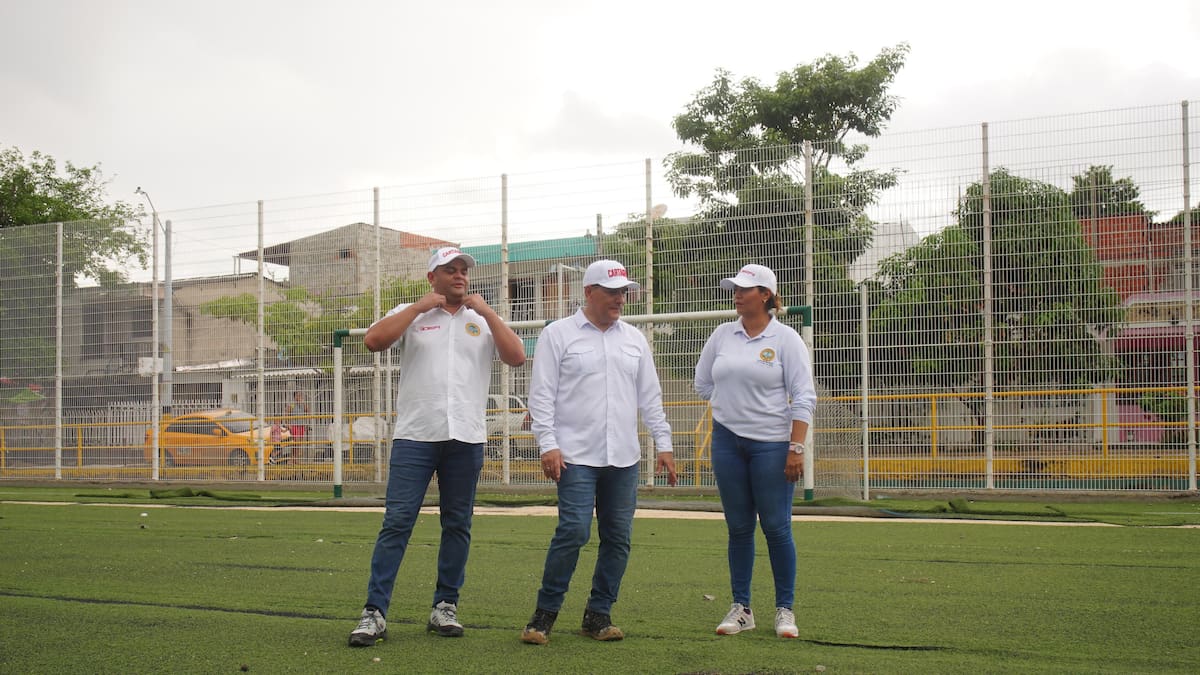 Inician obras de recuperación de la cancha de Los Calamares en Cartagena