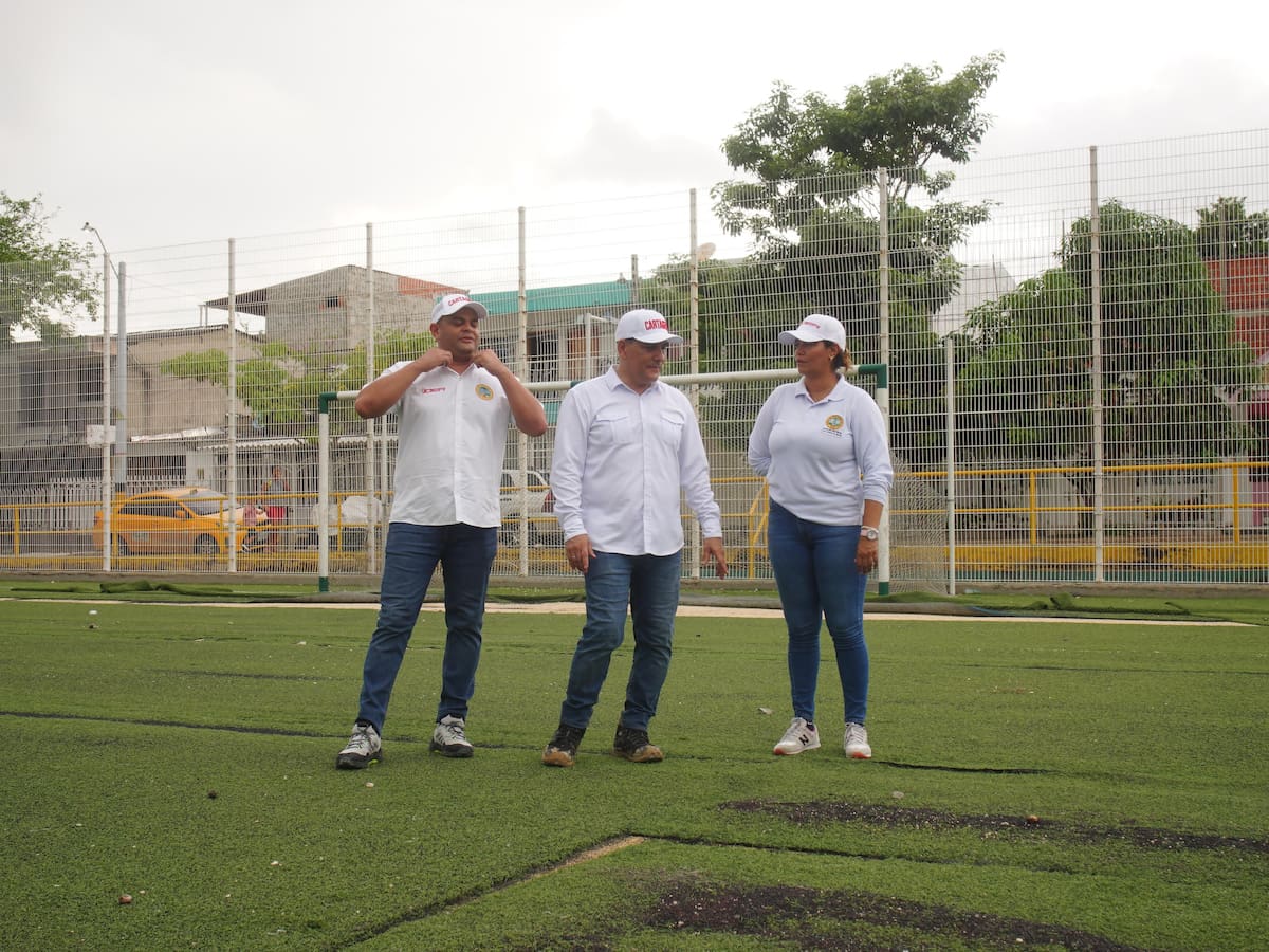 Inician obras de recuperación de la cancha de Los Calamares en Cartagena