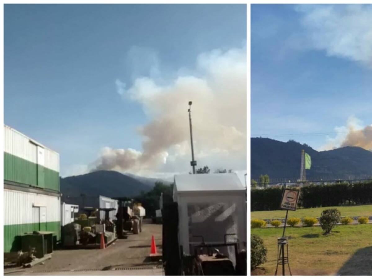 Bomberos pide ayuda a FAC para apagar incendio