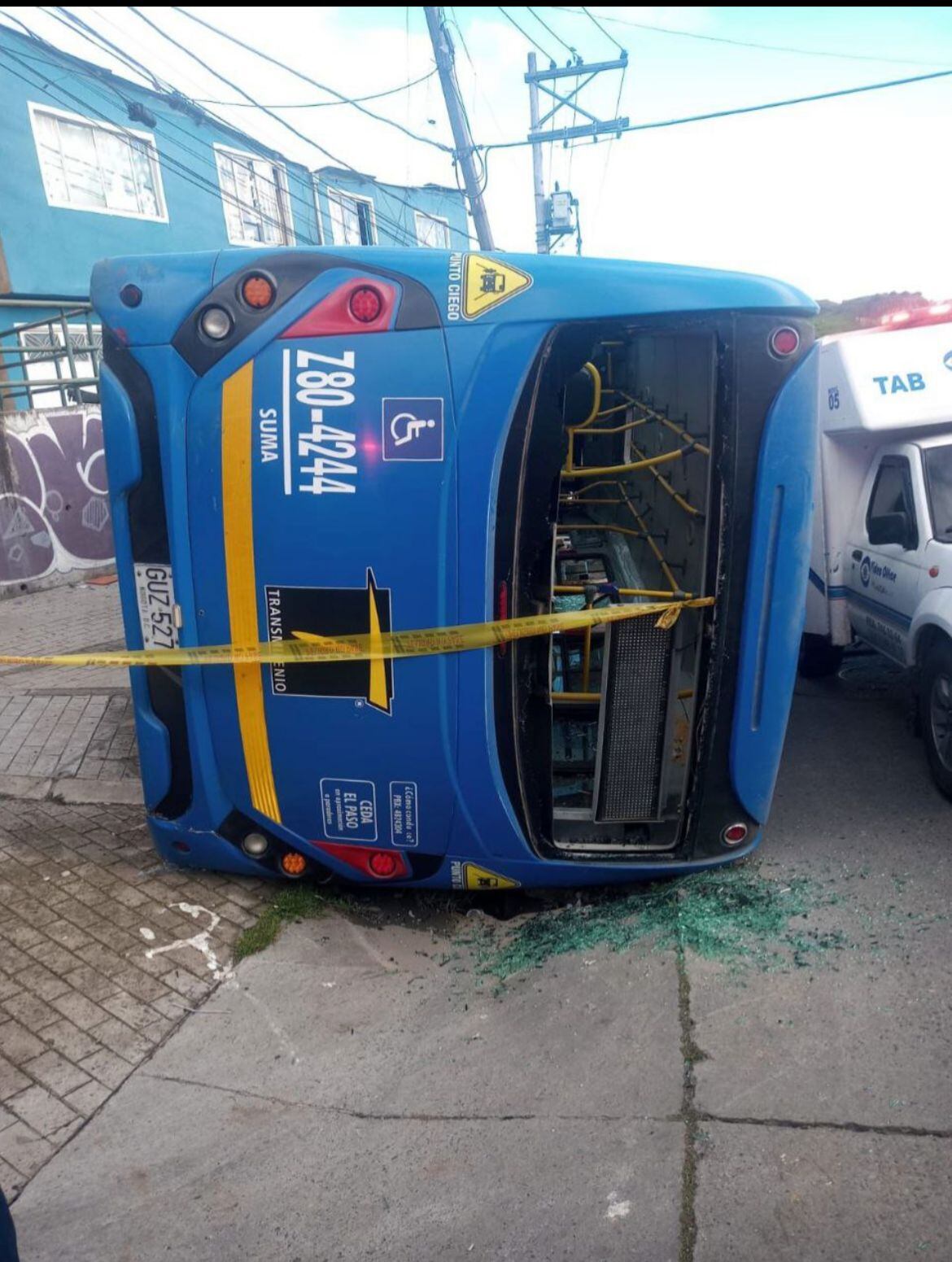 12 personas heridas dejó accidente de bus de SITP en el sur de Bogotá.