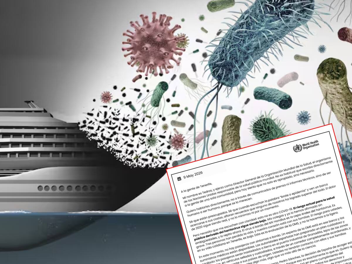 Director de la OMS envía mensaje de calma a población de Tenerife: hantavirus no es otro COVID-19