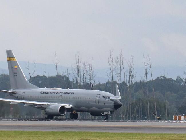 Avión Boeing 737, que repatriará a 114 colombianos.