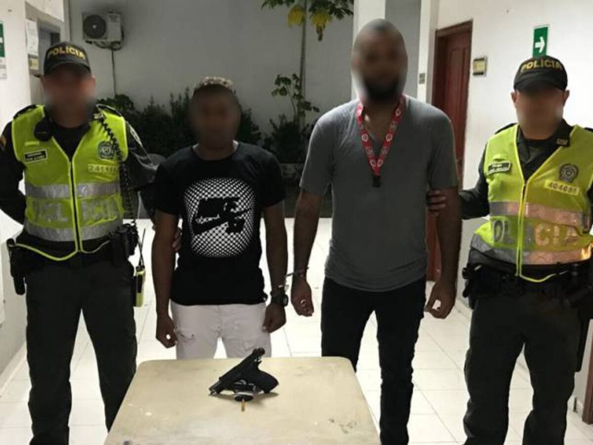 Capturan 3 presuntos delincuentes que portaban armas de fuego en Cartagena