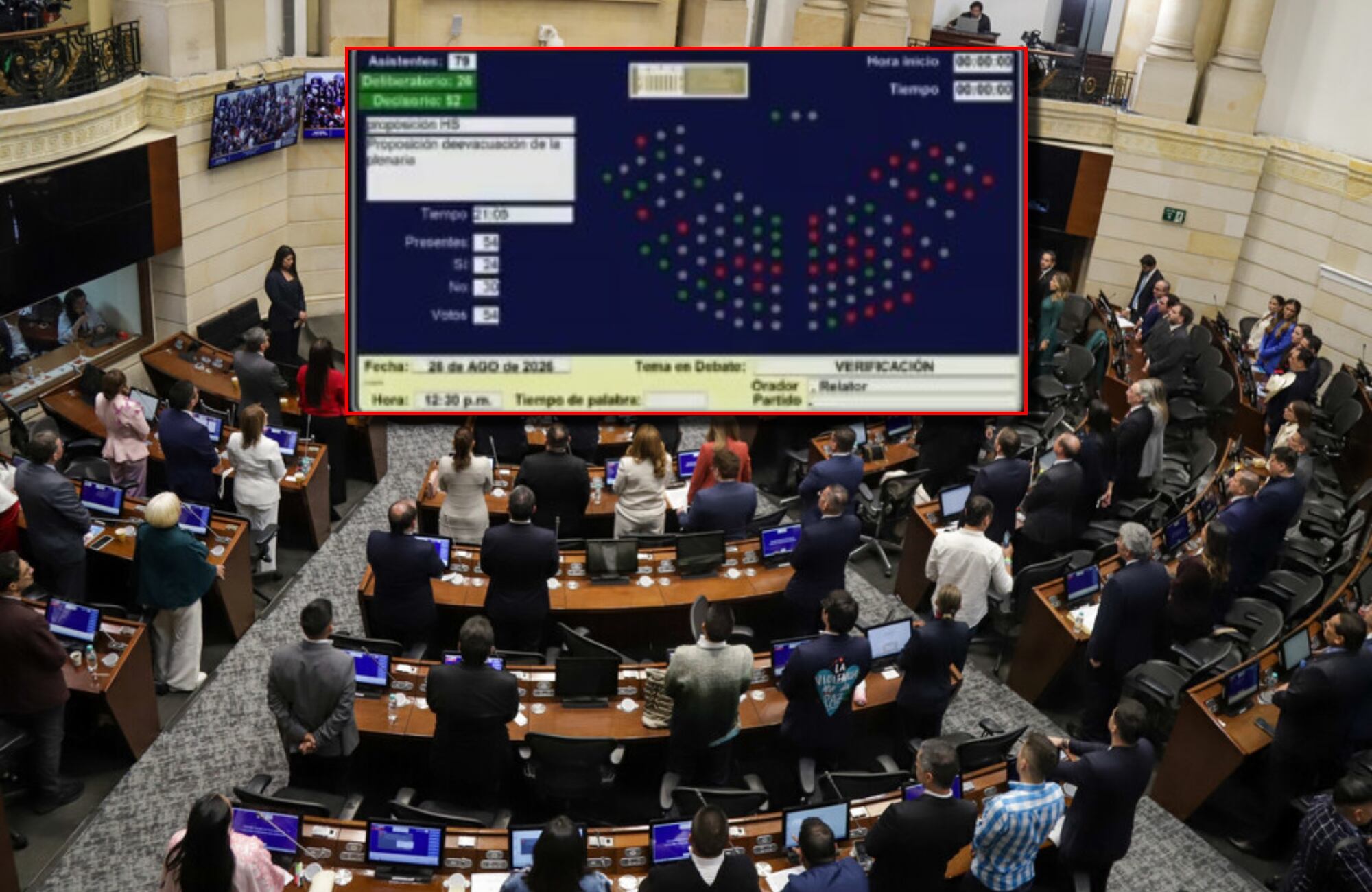 Senado Colombia. Foto: (Colprensa - Catalina Olaya)