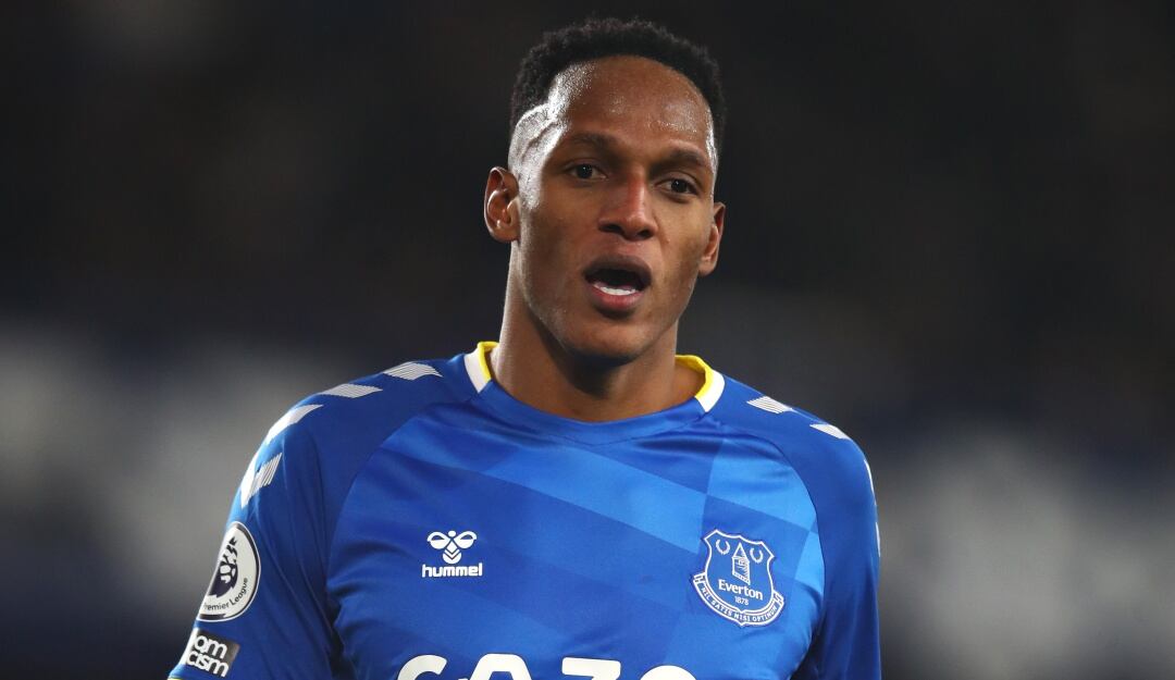 Yerry Mina tras su retorno con el Everton luego de más de dos meses.