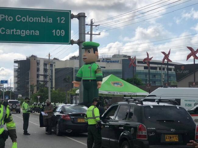 Policía vigila vías de Barranquilla durante puentes festivos