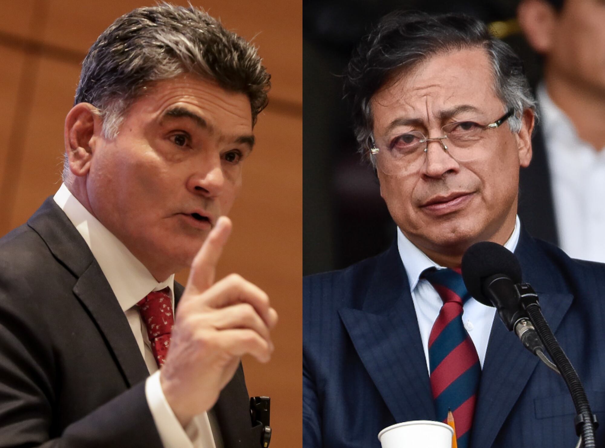 Gregorio Eljach y Gustavo Petro | Fotos: Colprensa