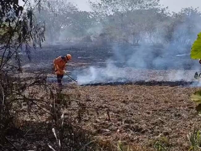 Incendio en Puerto Wilches ya completó 5 días
