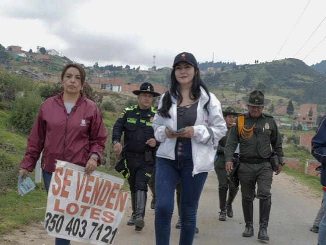 Operativos contra la venta ilegal de lotes en Ciudad Bolívar, sur de Bogotá.